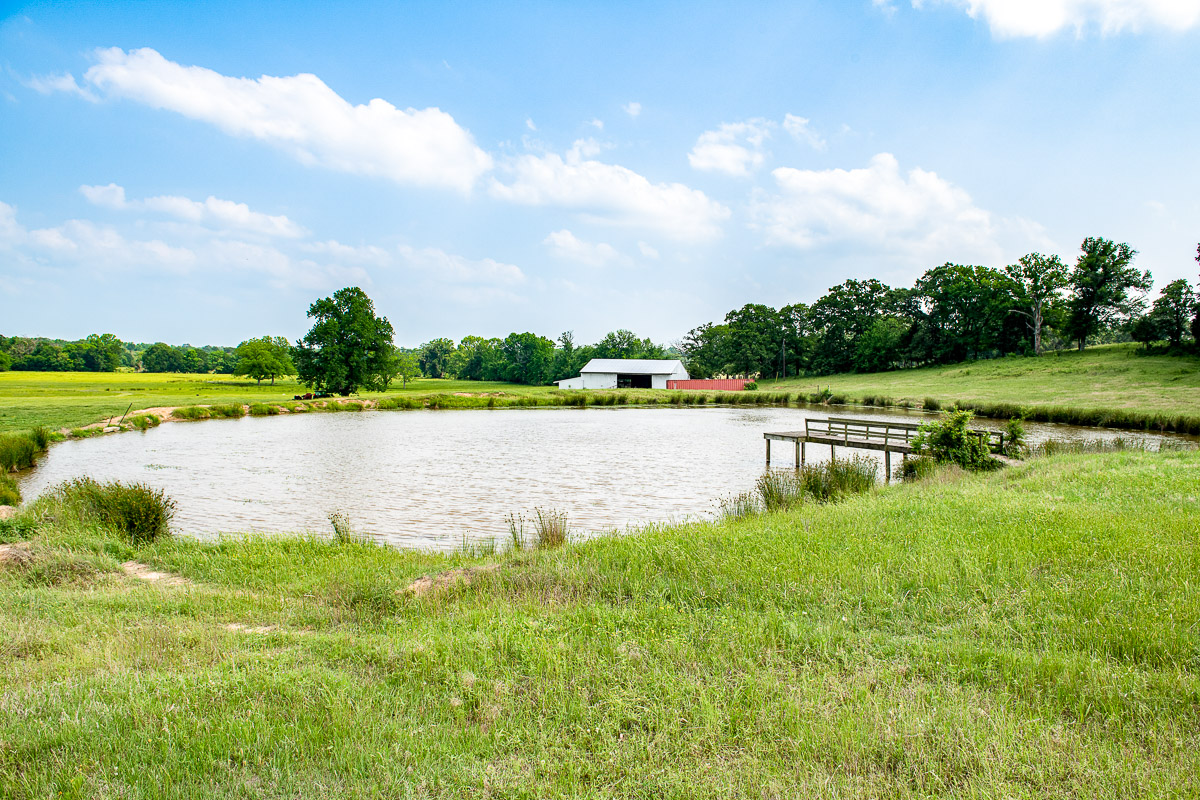 100 Acre Ranch with Year-Around Creek, Bass Pond and Barn | Simple Land Co
